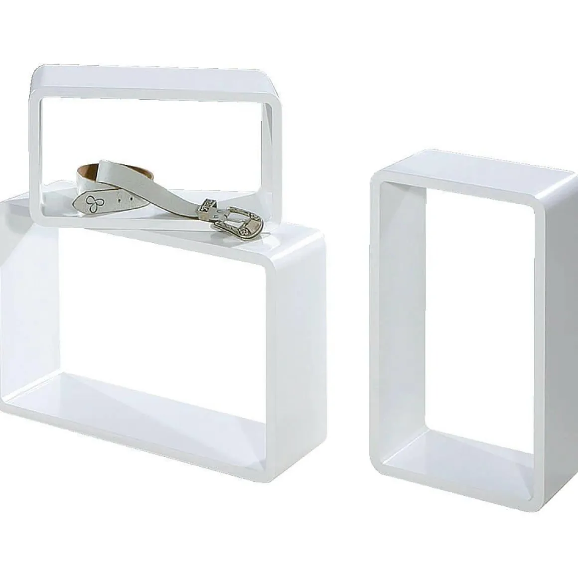 Conjunto De Estantes "Lounge" Color Blanco 3 Pz.