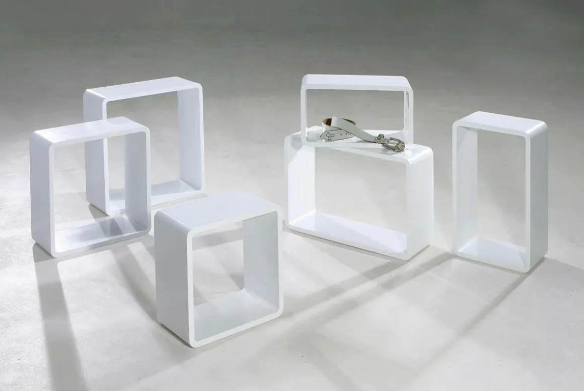 Conjunto De Estantes "Lounge" Color Blanco 3 Pz.