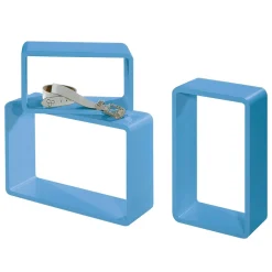 Conjunto De Estantes "Lounge" Azul Claro 3 Pz.