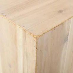 Conjunto De Minicolumnas De Madera Naturaleza