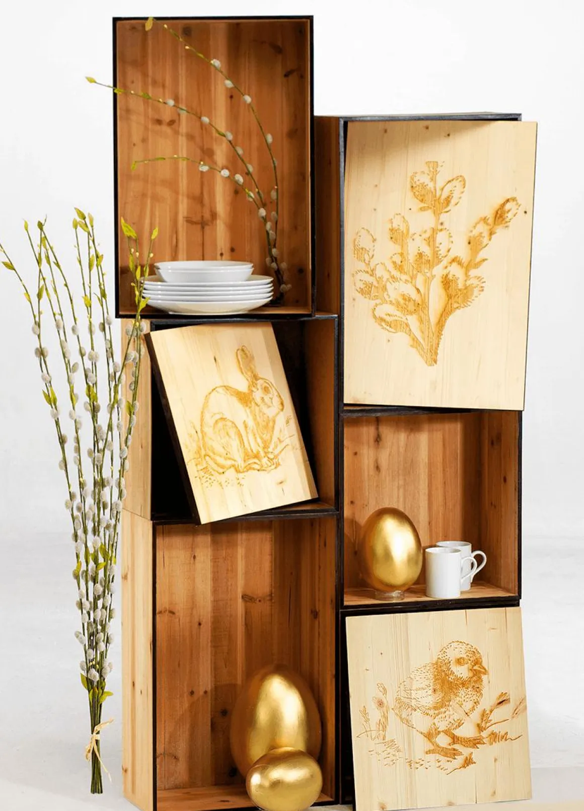 Conjunto De Murales Pirograbado
