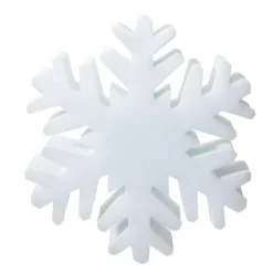 Copo De Nieve "cristal De Hielo" 3D 40 Cm Ø Blanco