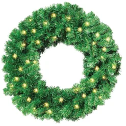 Corona De Abeto Basic, LED, Ø 80 Cm, Carácter Tridimensional