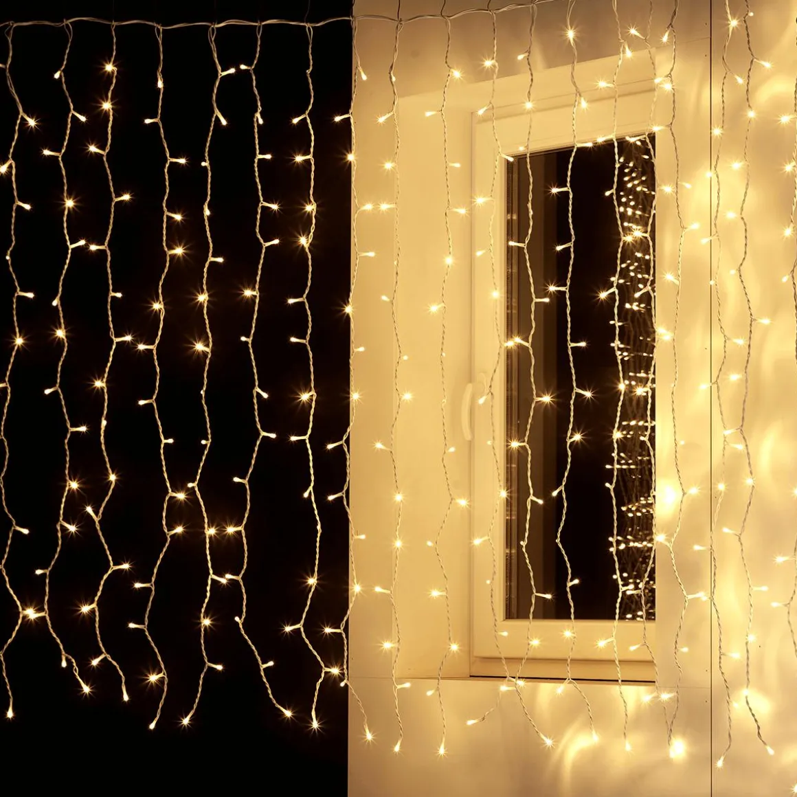 Cortina De Luces LED Para Uso Profesional Sistema IP20, 300 LED, 150 X 200 Cm, Sin Cable