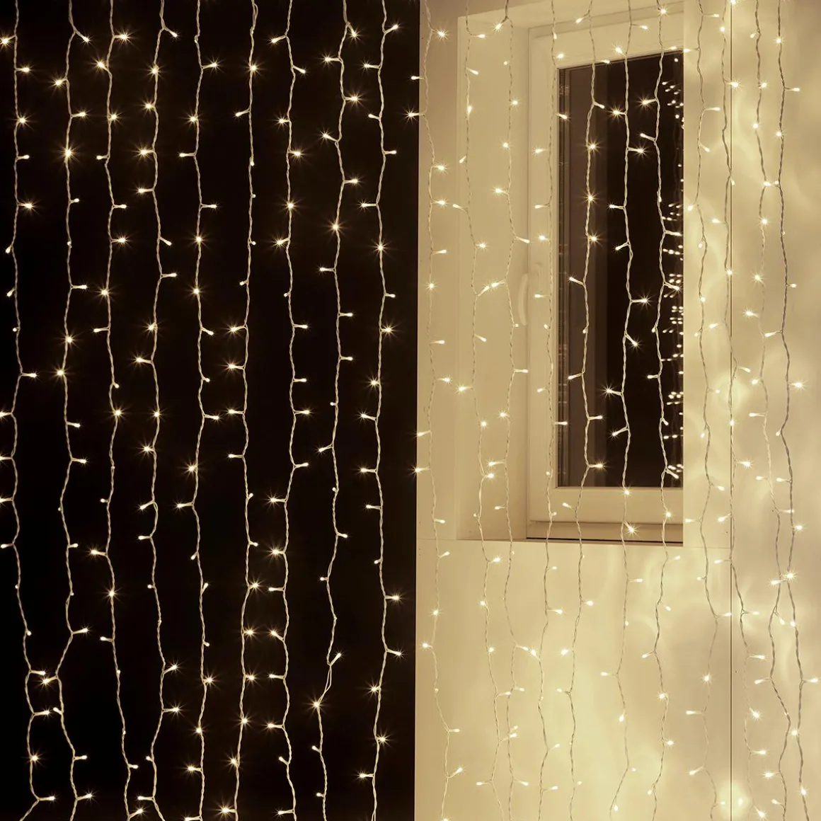 Cortina De Luces LED Para Uso Profesional Sistema IP20, 600 LED, 300 X 200 Cm, Sin Cable