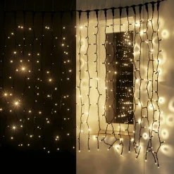 Cortina De Luces LED Parpadeante Para Uso Profesional Sistema IP67, 600 LED, 300 X 200 Cm