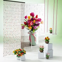 Cortina Deco De Color, De Madera, 90 X 200 Cm
