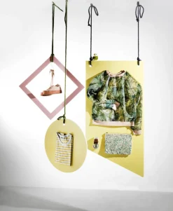 Círculo De Panel Decorativo De 50 Cm Ø Rosa/amarillo Pastelero