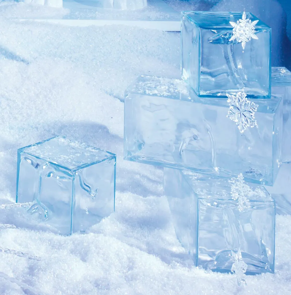 Cubito De Hielo Decorativo, 23 X 23 Cm