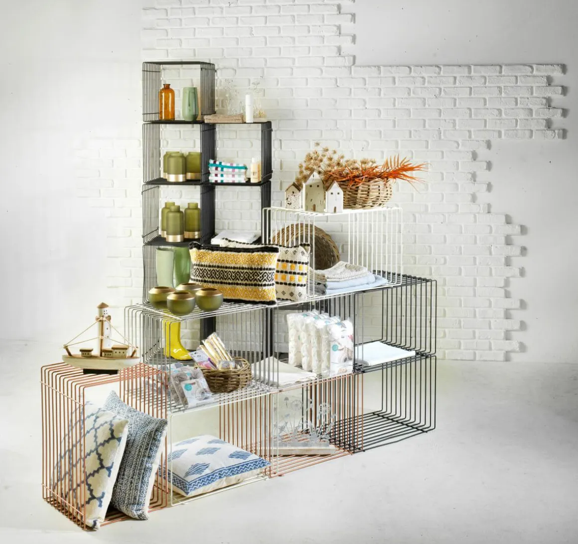 Cubo De Celosía 60 X 40 Cm Blanco