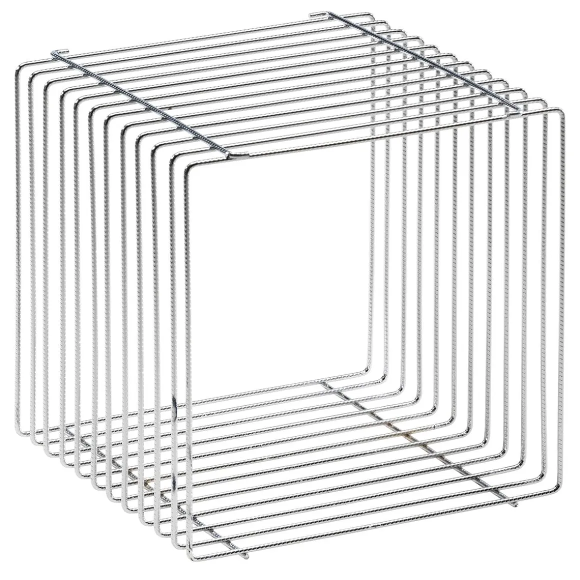 Cubo De Celosía 40 X 40 Cm Plata