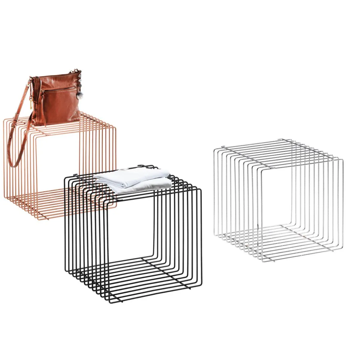 Cubo De Celosía 40 X 40 Cm Plata