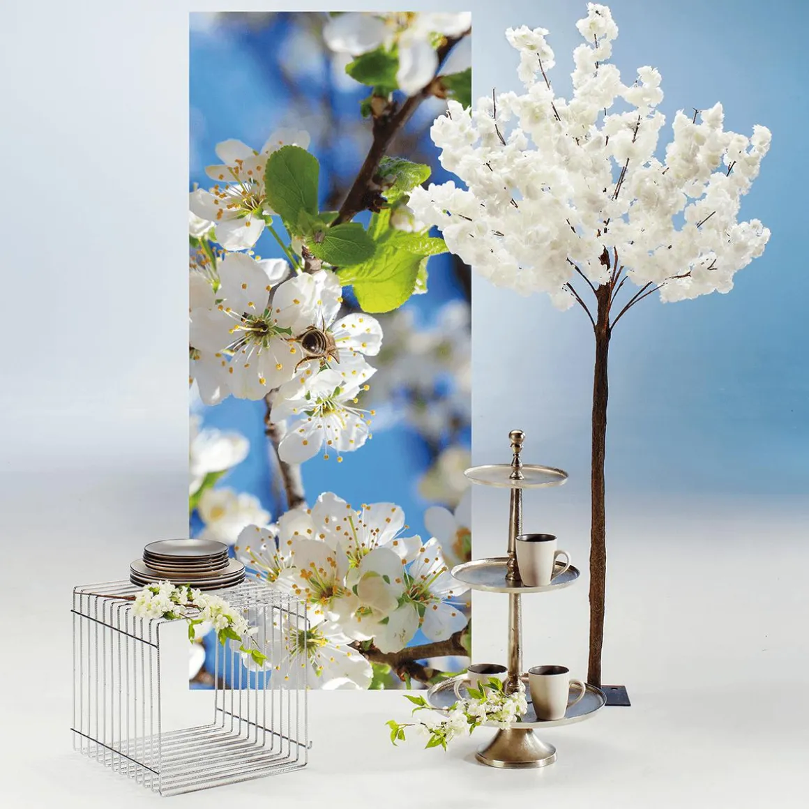 Cubo De Celosía 40 X 40 Cm Plata
