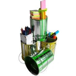 Cubo De Pintura Decorativa De 23 Cm De Alto, Amarillo