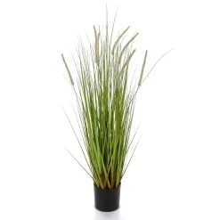 Deco Lampbush Grass En Maceta Negra 90 Cm