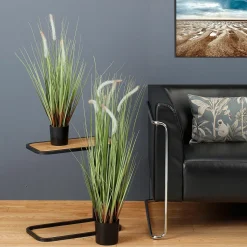 Deco Lampbush Grass En Maceta Negra 90 Cm