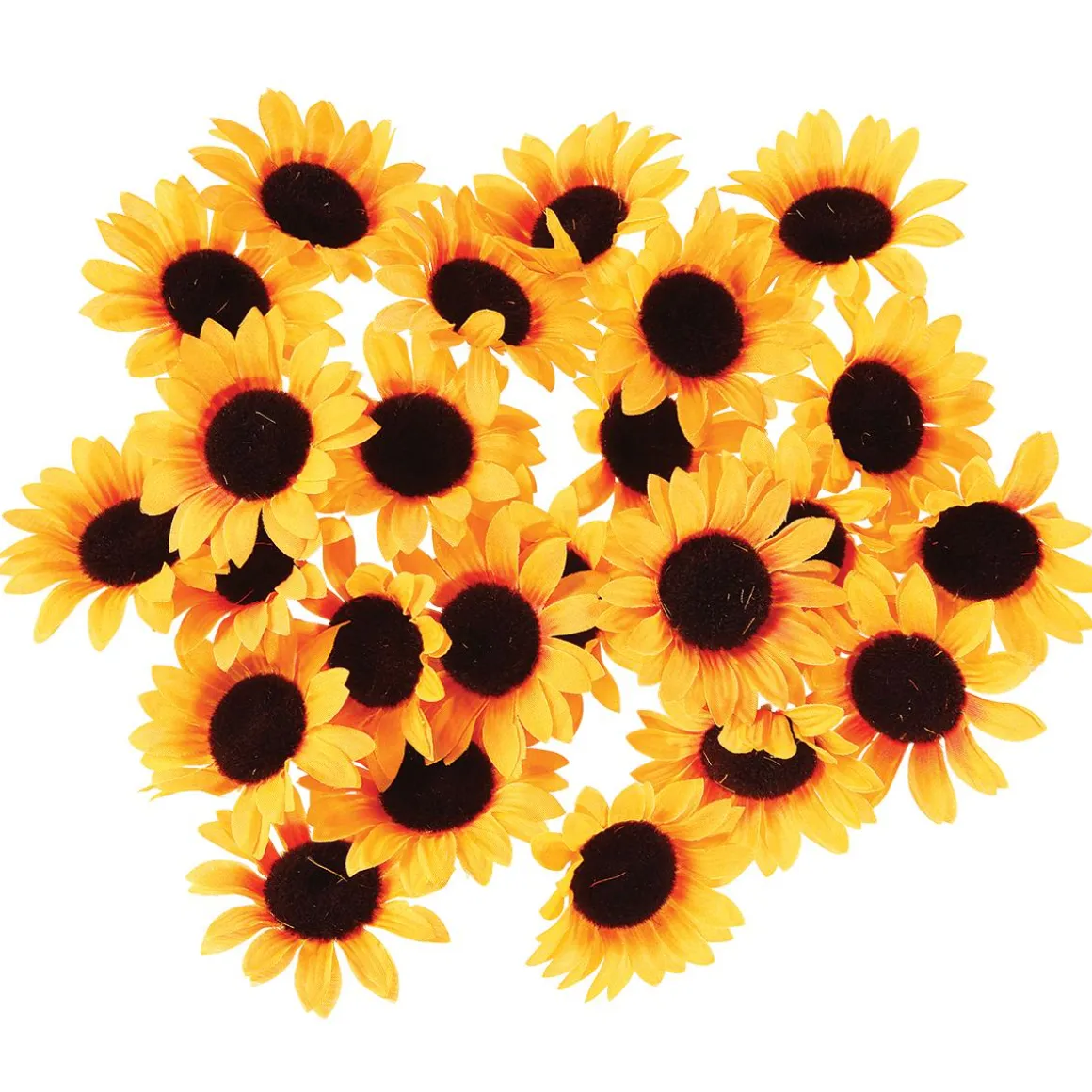 Decoración Flores Girasoles, Paquete De 24 Piezas