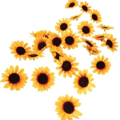 Decoración Flores Girasoles, Paquete De 24 Piezas
