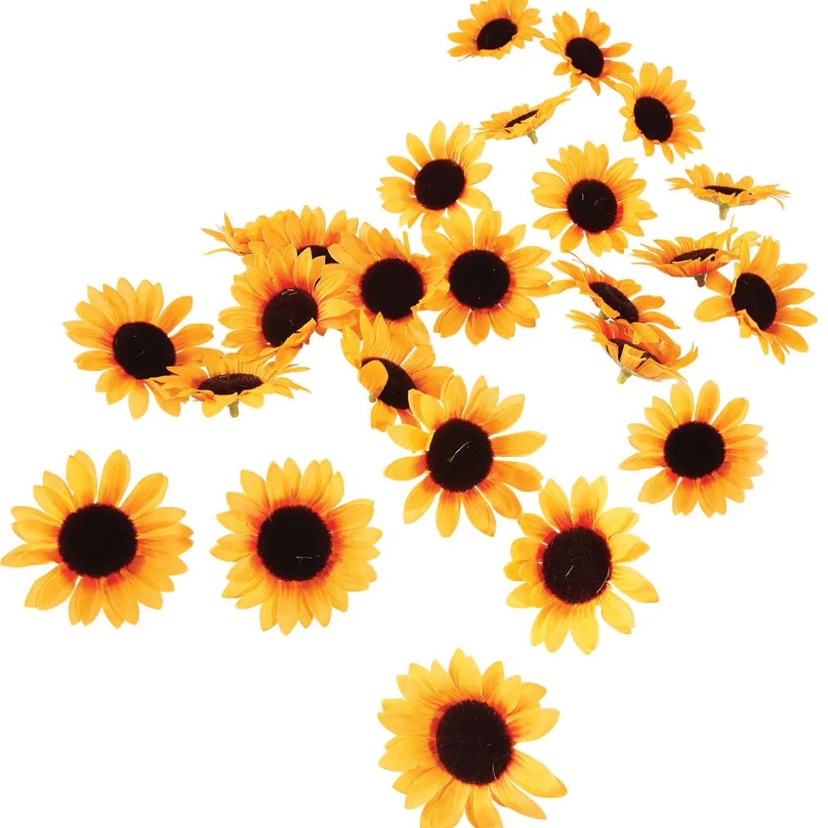 Decoración Flores Girasoles, Paquete De 24 Piezas