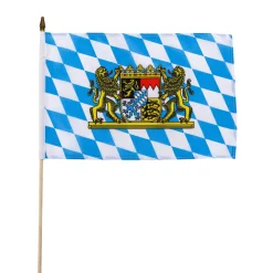 Decoración Oktoberfest Baviera Bandera De Palo 30 X 45 Cm