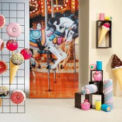 Donut Decorativo Con Perlas De Azúcar 20 Cm Ø Colorido