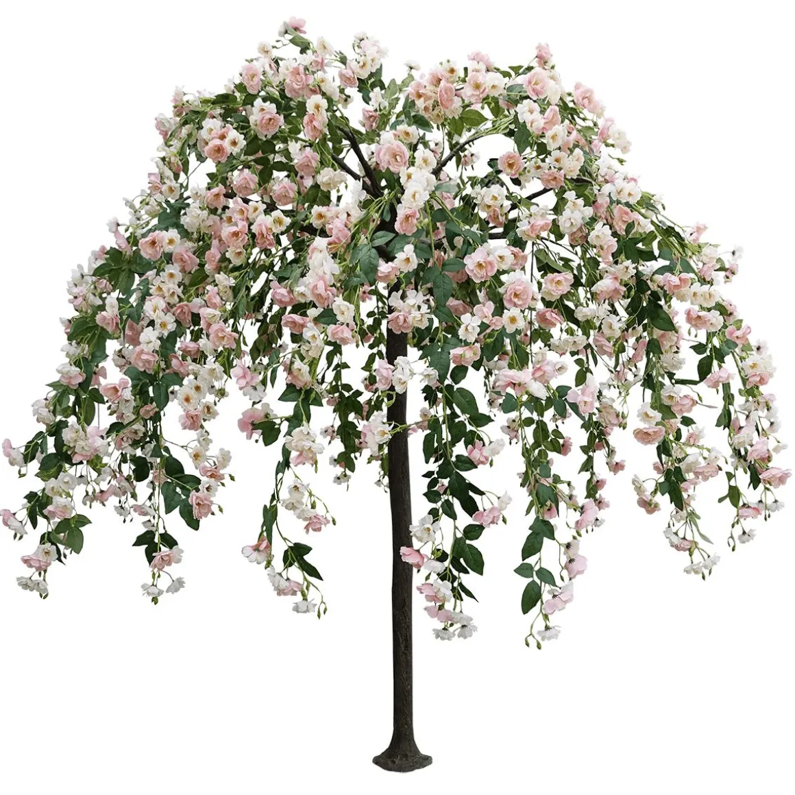 El árbol De Rosas Artificial Blanco/rosado, 210 Cm