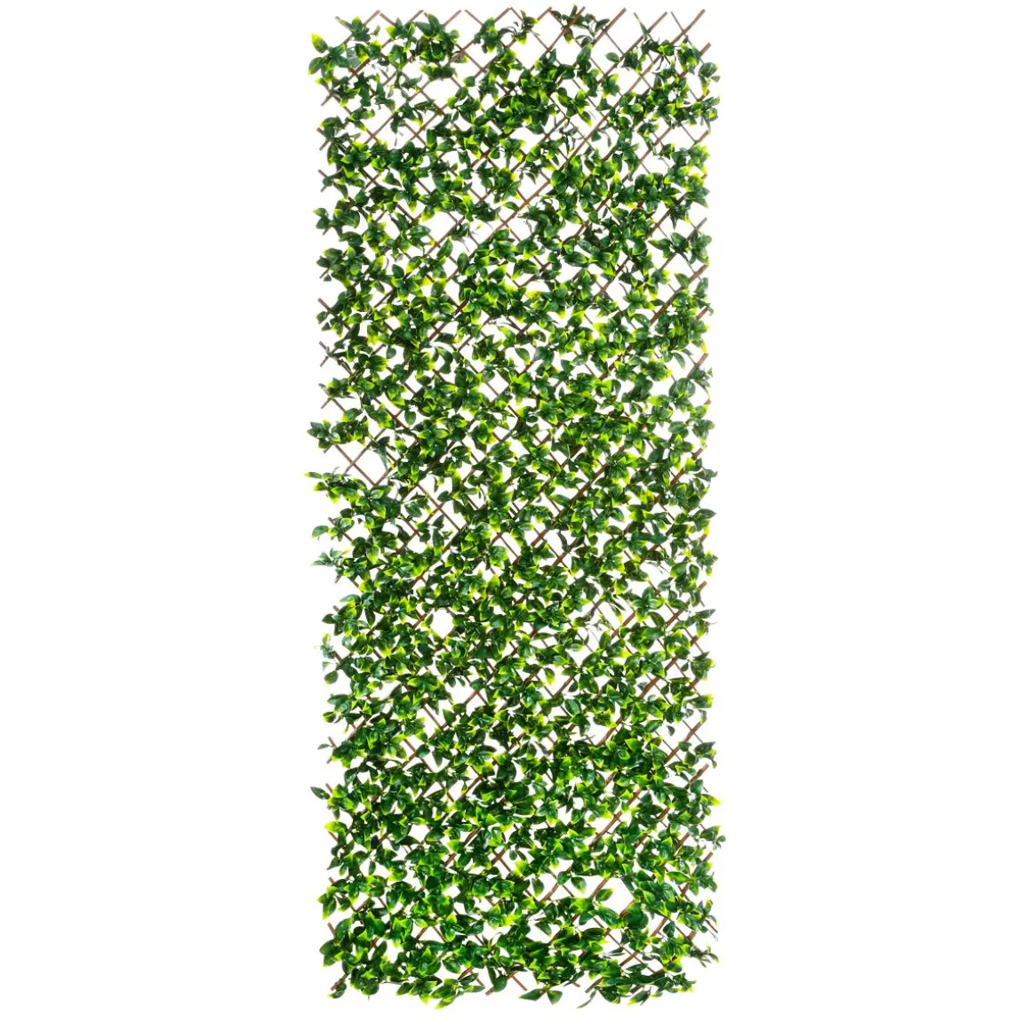 Elemento De Valla De Privacidad Con Hojas Verdes Artificiales, Extensible Hasta 200 Cm