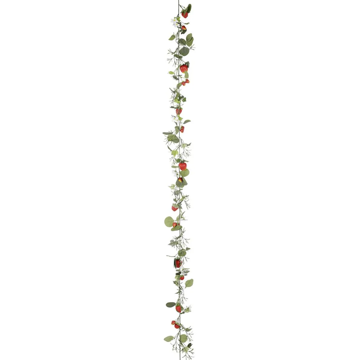Enredadera Artificial De Fresas Con Fruta 180 Cm