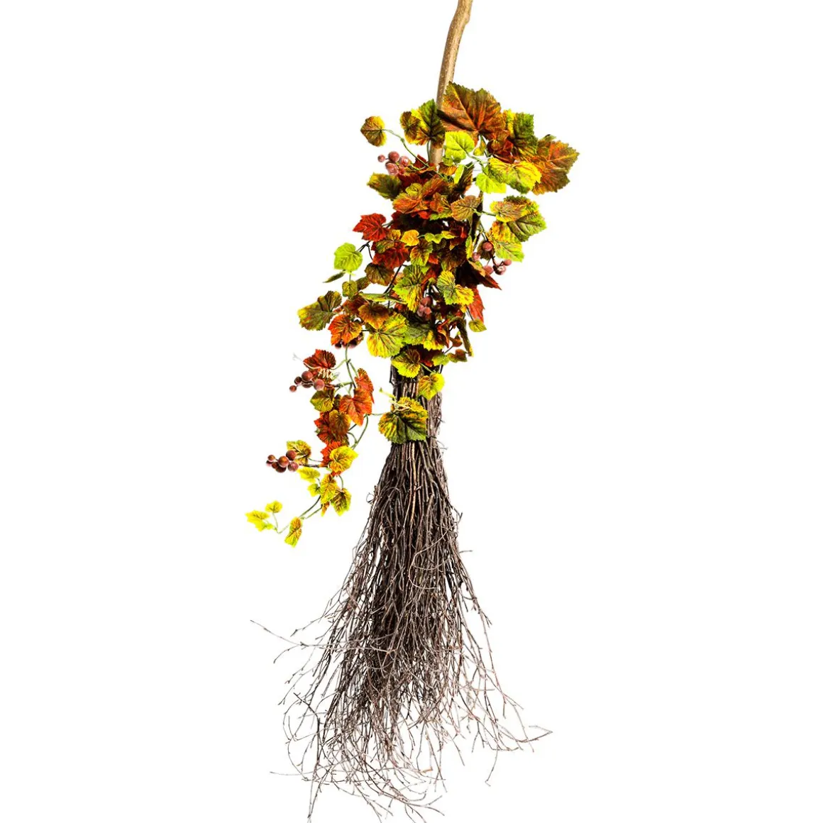 Escoba Decorativa De Broza, 125 Cm
