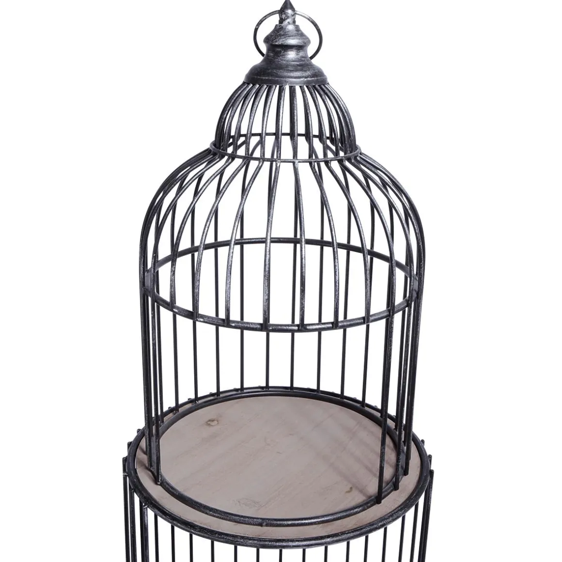 Estantería De Jaula De Pájaro, Altura 140 Cm, Negra
