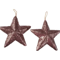 Estrella Con Lentejuelas Ø 22 Cm, 2 Piezas, Nougat