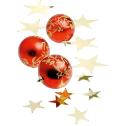 Estrellas Decorativas Para Dispersar Oro, Ø 10 Cm, 25 Piezas