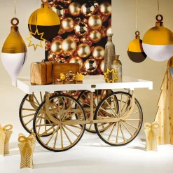 Expositor De Bolas De Navidad 35 X 46 Cm Negro Oro