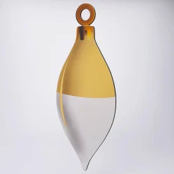 Expositor De Bolas De Navidad En Forma De Gota 25 X 56 Cm Oro Blanco