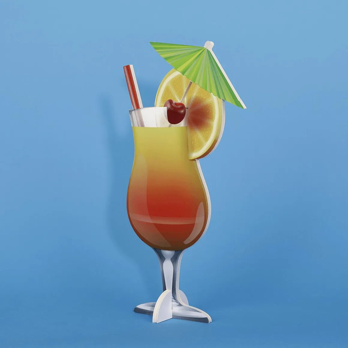 Expositor De Cócteles Tropicales 50 Cm