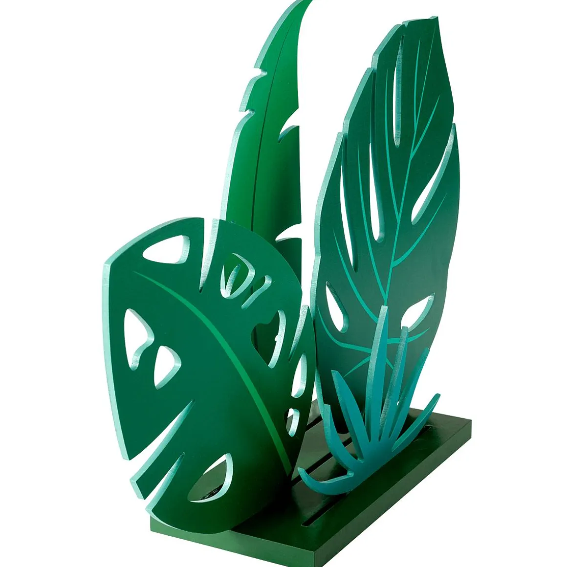 Expositor De Hoja De La Selva De Madera, 57 Cm
