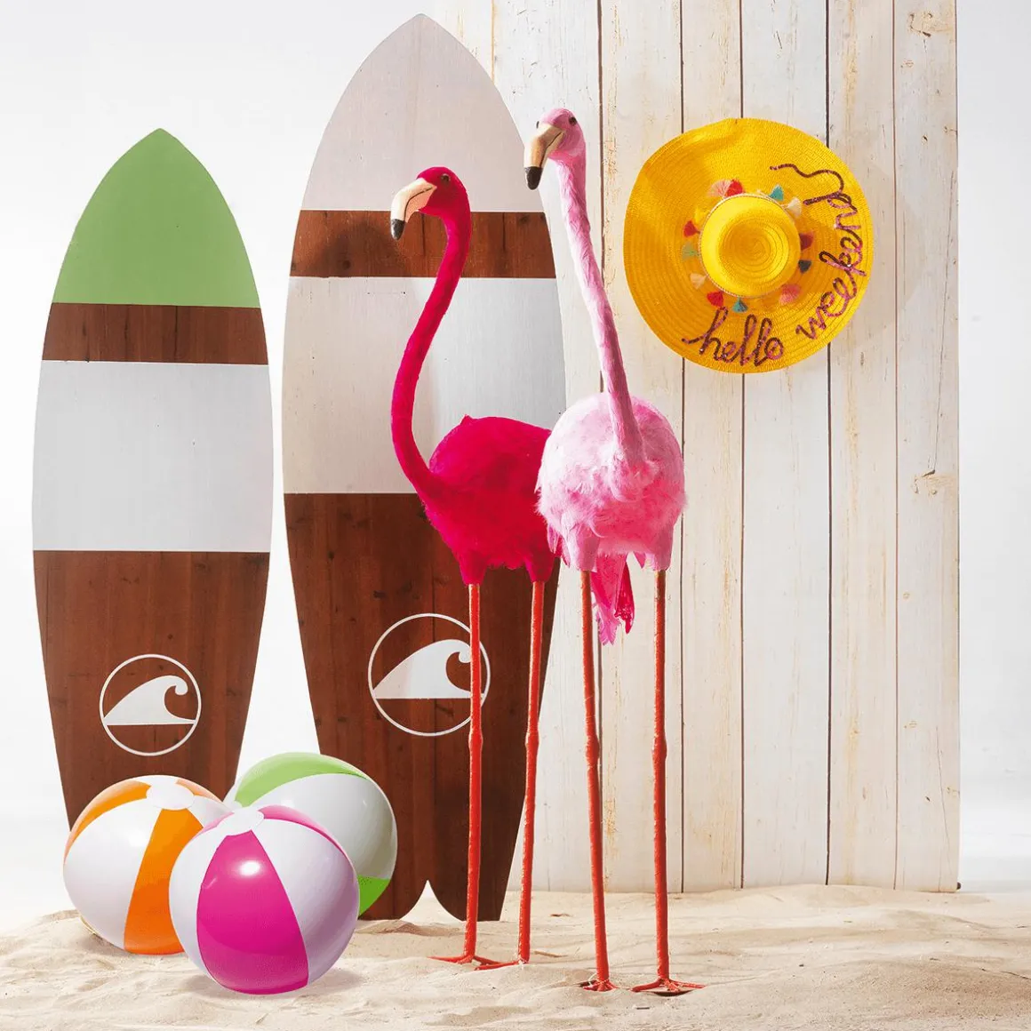 Expositor De Madera "Tabla De Surf" 160 X 50 Cm