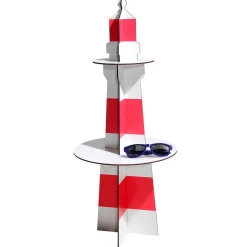Faro Decorativo De Madera, Altura 80 Cm