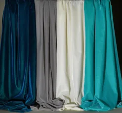 Felpa Aterciopelada Anchura 112 Cm, Azul Agua