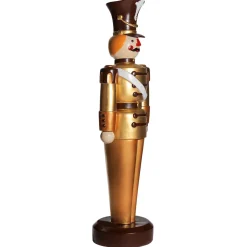 Figura De Soldado 185 Cm, Dorada-marrón, Totalmente De Plástico