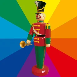 Figura De Soldado Con Trompeta, 185 Cm