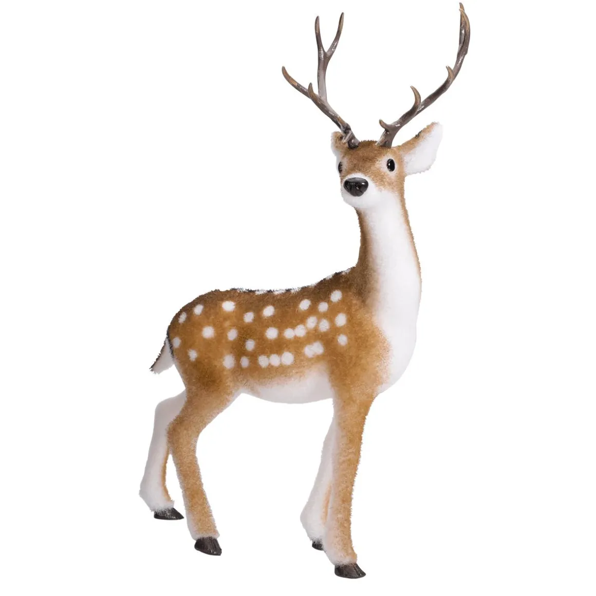 Figura Deco Ciervo Animal Con Cornamenta 27 X 18 X 56 Cm