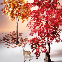 Figura Deco Ciervo Animal Con Cornamenta 27 X 18 X 56 Cm