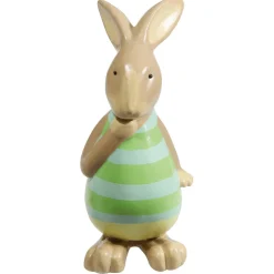 Figura Decorativa Conejo De Pascua Verde, 39 Cm