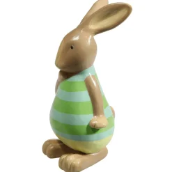 Figura Decorativa Conejo De Pascua Verde, 39 Cm