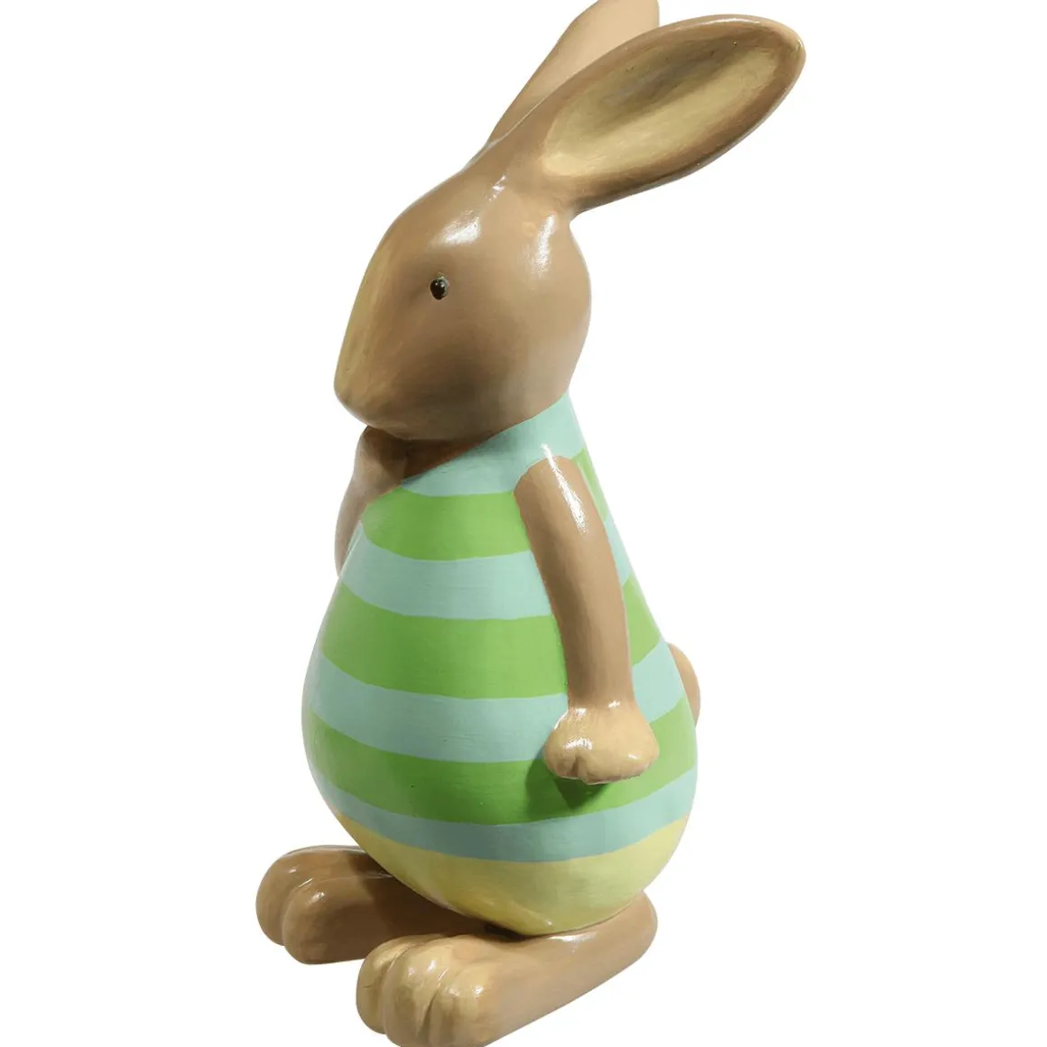 Figura Decorativa Conejo De Pascua Verde, 39 Cm