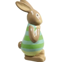 Figura Decorativa Conejo De Pascua Verde, 39 Cm