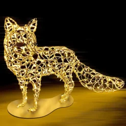 Figura Zorro XXL Con Luz LED Para Exterior, 145 Cm