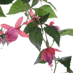 Flor Artificial Fucsia Semáforo Colgante En Maceta 85 Cm