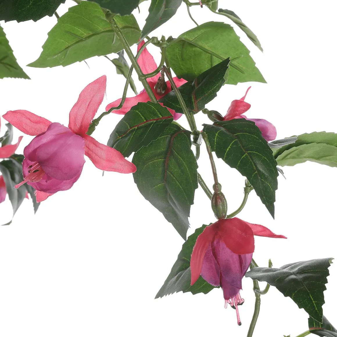 Flor Artificial Fucsia Semáforo Colgante En Maceta 85 Cm
